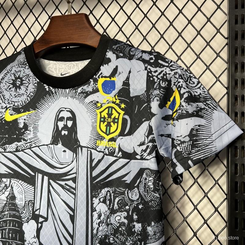 Brasilien 2024-2025 Spezial-Shortset in Schwarz