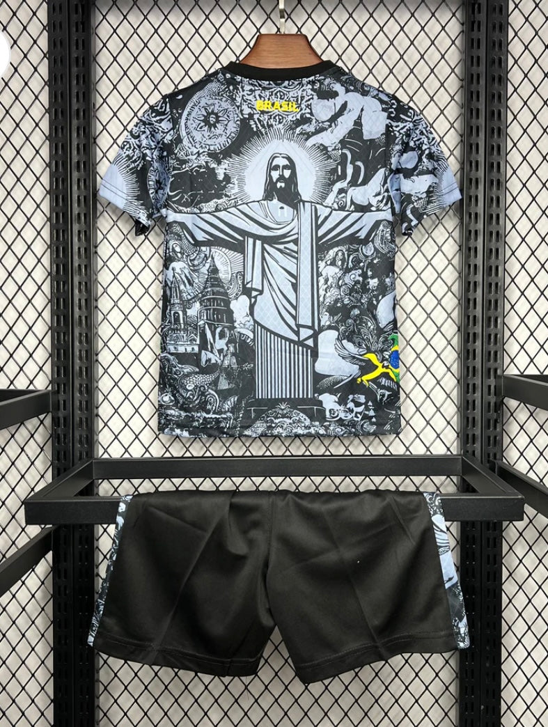 Brasilien 2024-2025 Spezial-Shortset in Schwarz
