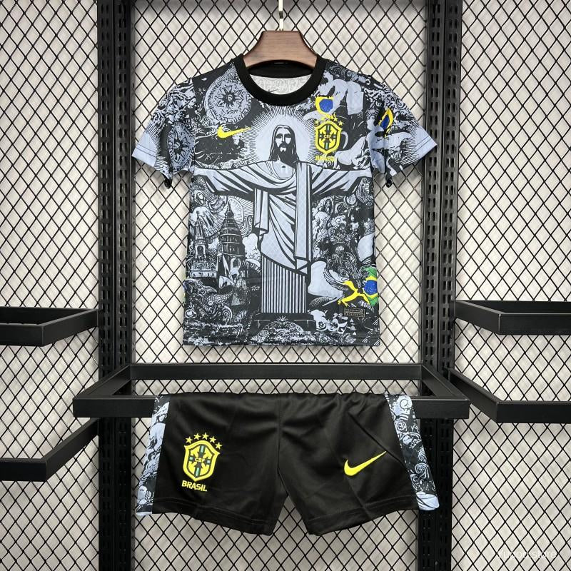 Brasilien 2024-2025 Spezial-Shortset in Schwarz