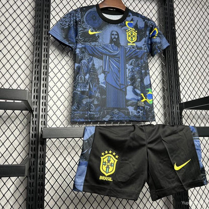Brasilien 2024-2025 Spezial-Shortset in Blau