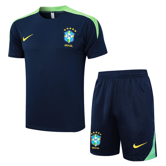 Ensemble Short Brésil domicile 2025 Bleu foncé