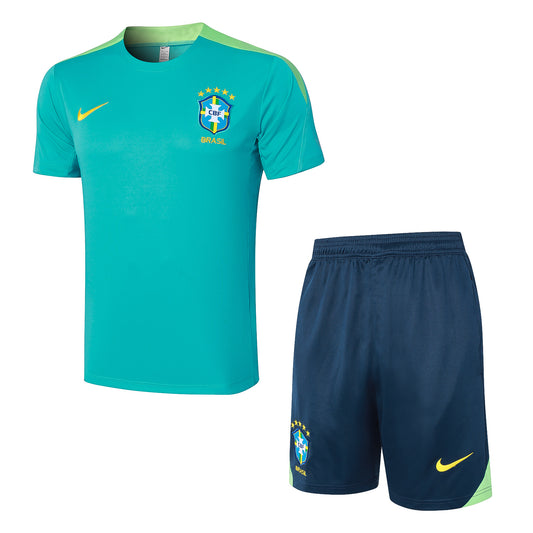 Ensemble Short Brésil domicile 2025 Bleu claire
