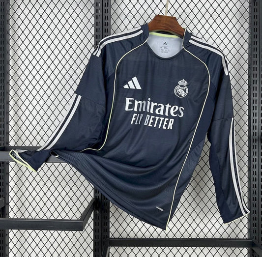 Manche longue Real Madrid extérieur 2025-2026